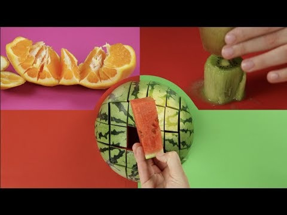 Für wahre Obstmeister: Früchte praktisch und pfiffig schneiden.