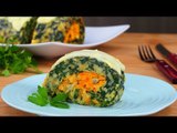 Köstliche vegetarische Spinat Rolle zum Mittagessen - ein Rezept mit Spinat und Käse