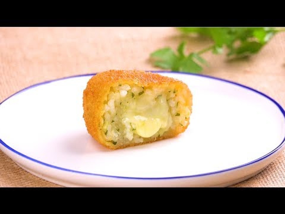 Kroketten mit Reis und Käse - Rezept für super leckeres Fingerfood