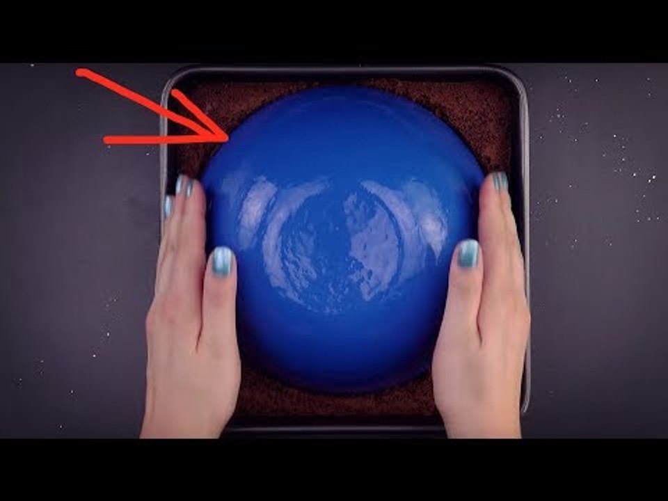 Drücke eine Schüssel auf Blechkuchen. Das ist genial!