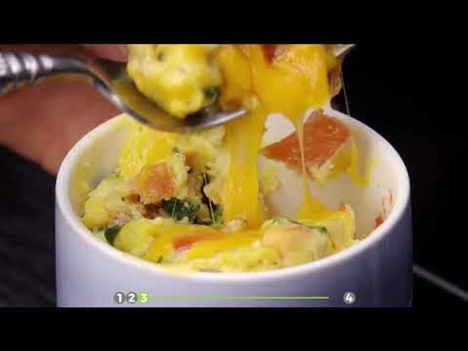 Tassen Mahlzeit aus der Mikrowelle - 4 Rezepte für kleine Mahlzeiten