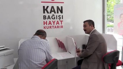 Çorum protokolü kan bağışı için birbirine "meydan okudu"