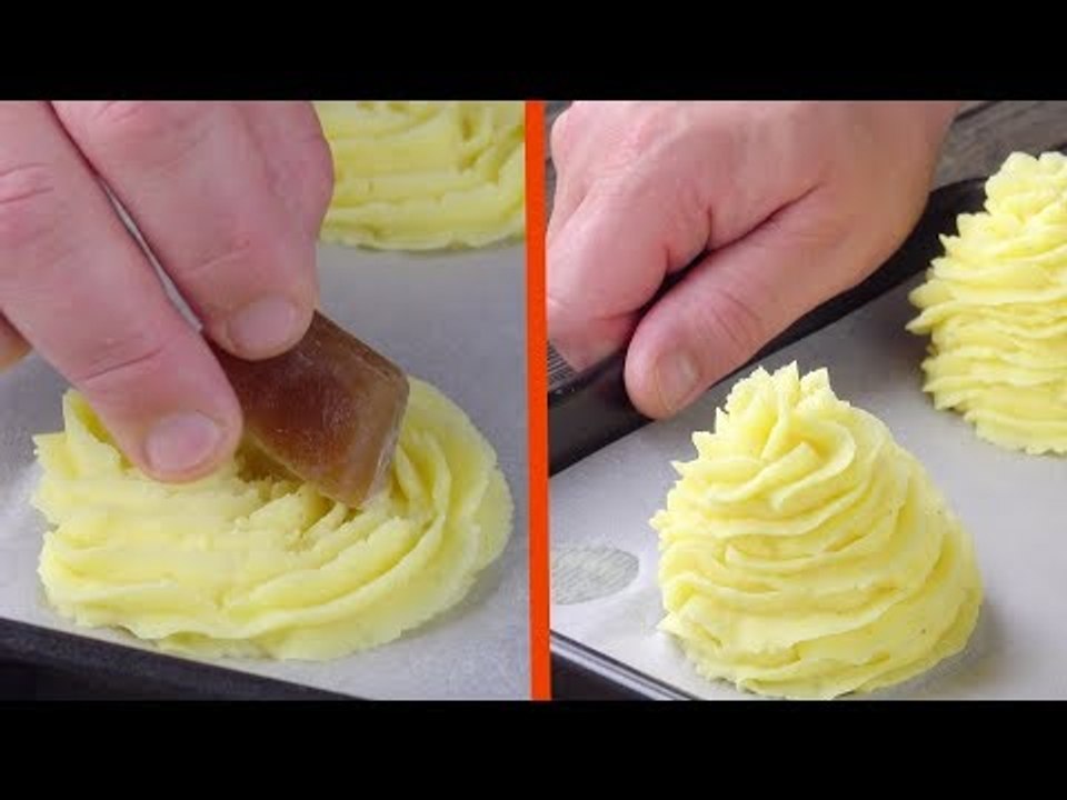 Pack den Eiswürfel in den Kartoffelbrei! Das wird irre...