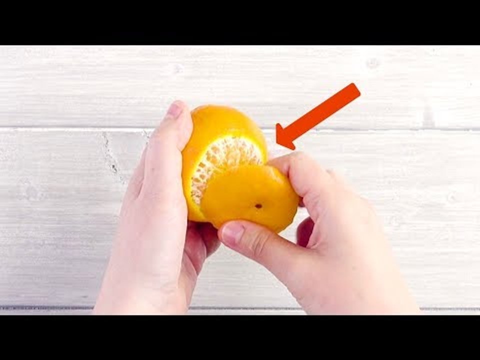 Wenn du eine Mandarine SO schälst, werden Kinderaugen leuchten.