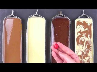 Schlitz Tetra-Pack auf und kipp 4x Schokolade rein