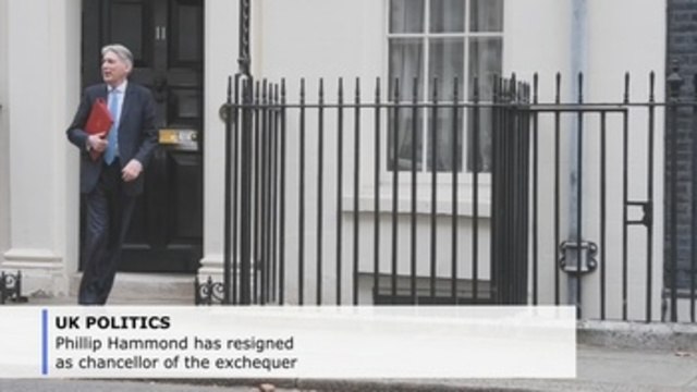 Philip Hammond resigns as chancellor of the exchequer