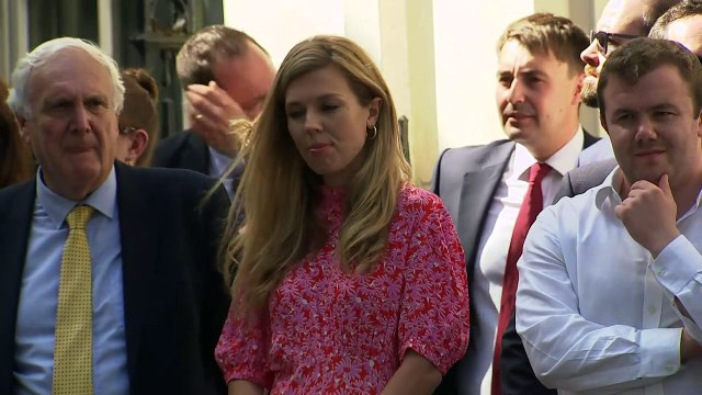 Johnson's girlfriend Carrie Symonds awaiting new PM