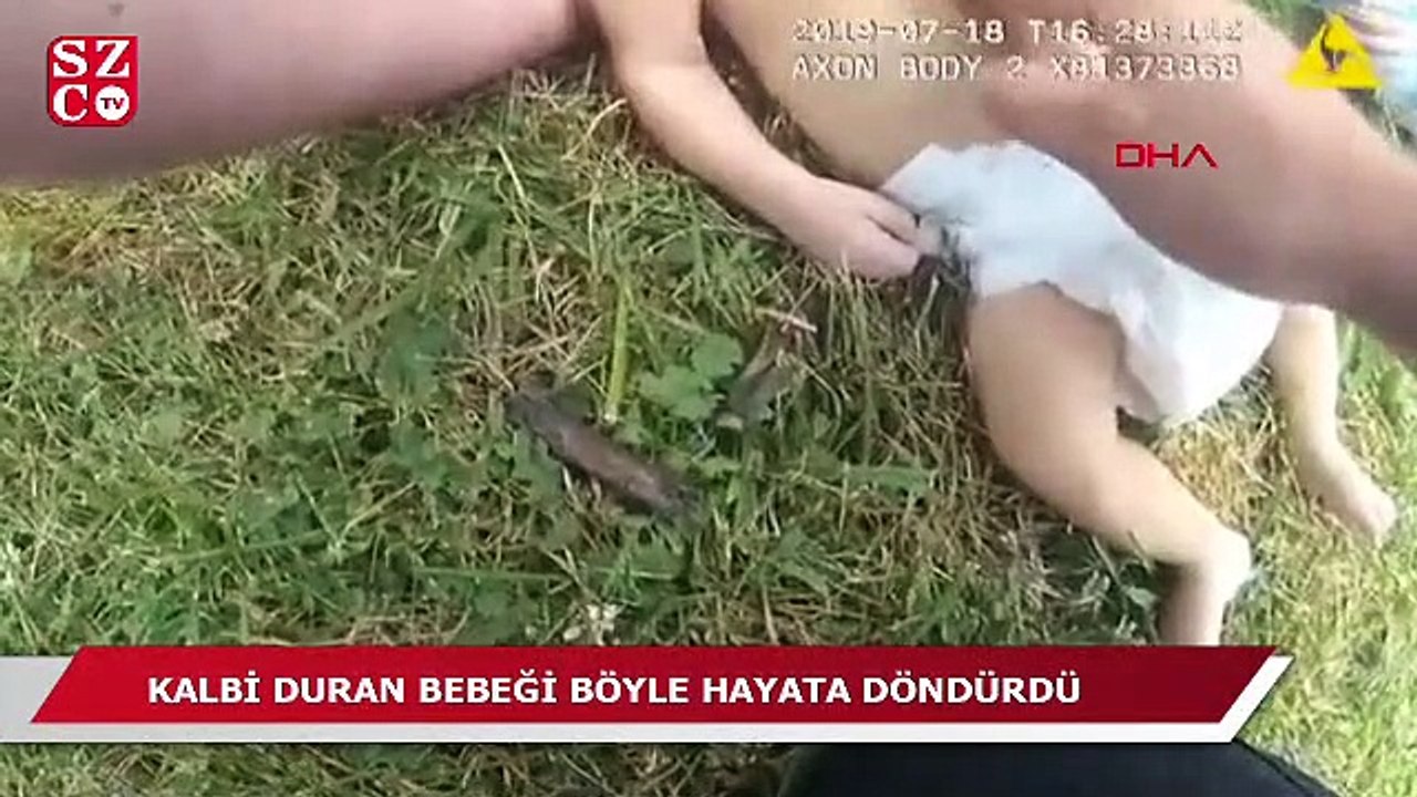Polis, kalbi duran bebeği böyle hayata döndürdü