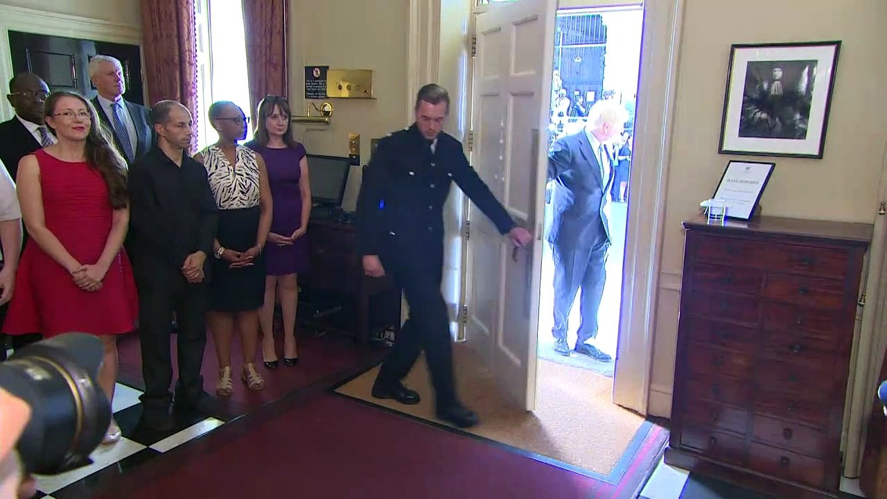 Inside Number 10: Boris Johnson welcomed as new PM