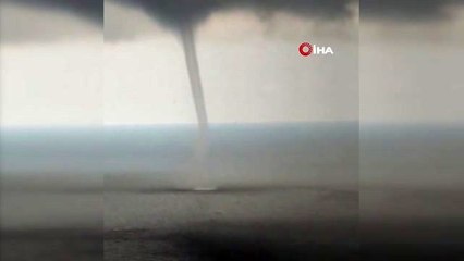 Karacabey boğazında hortum paniği