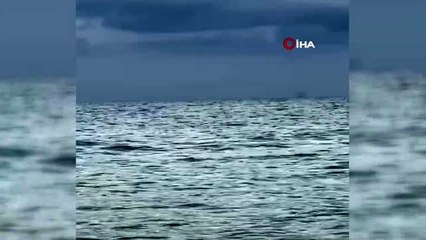 Cide sahilinde korkutan hortum