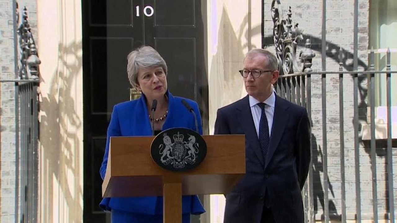 Theresa May fait ses adieux au 10 Downing Street