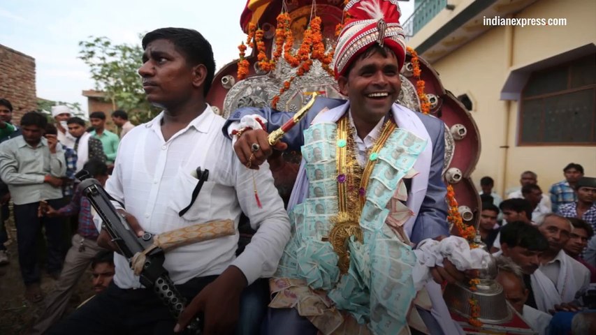 Dalit man’s wedding procession passes through Thakur village