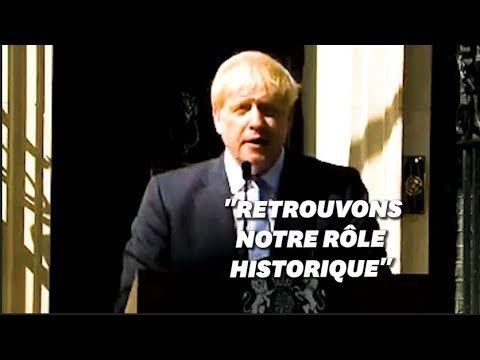 Un 1er discours 100% Brexit pour Boris Johnson Premier ministre