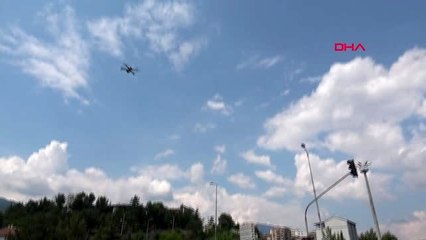 Karabük'te 'Drone' ile kırmızı ışık denetimi