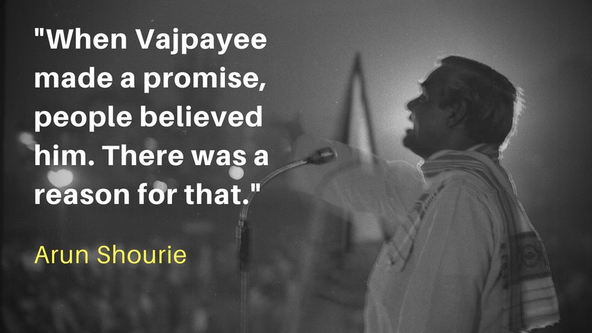 Vajpayee was an inclusive leader. He let colleagues do their job and critics speak up: Arun Shourie