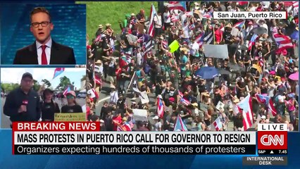 Massive protests shut down highway in Puerto Rico