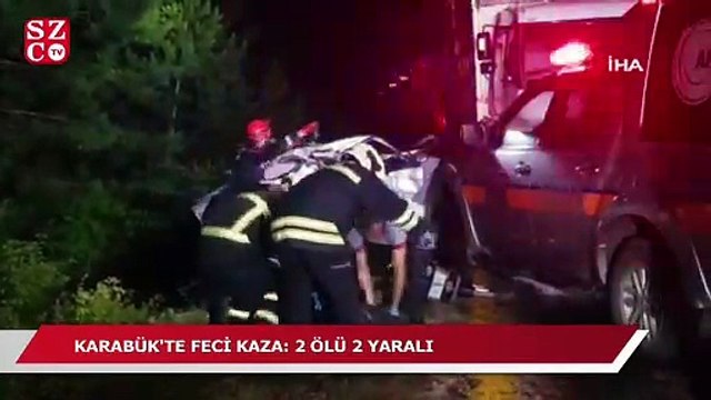 Otomobil tomruk yüklü kamyonla çarpıştı: 2 ölü, 2 yaralı