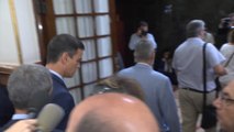 Sánchez entra al Congreso para la investidura