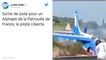 Un avion de la Patrouille de France fait une sortie de piste à l’aéroport de Perpignan