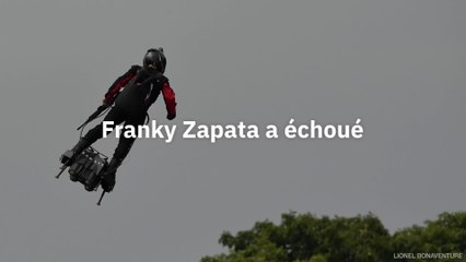 Franky Zapata échoue dans sa traversée de la Manche en Flyboard