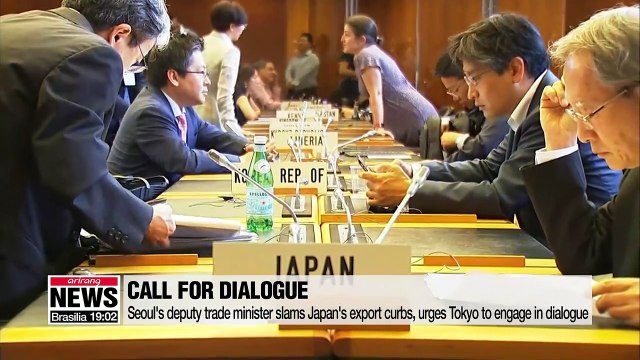 S. Korea's deputy trade minister slams Japan's export curbs at WTO meeting