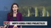 S. Korean military says N. Korea fired unknown projectiles from Wonsan early Thursday