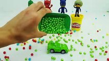 Pj Masks Color Bathtubs Colorful Gels, Learn Colors with Lightning Mcqueen and Friends Cars 3 Toys