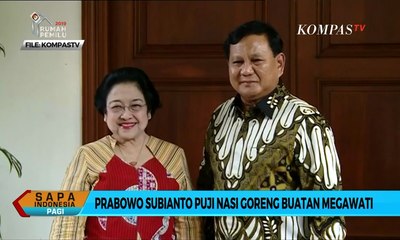Puji Nasi Goreng Megawati, Prabowo: Luar Biasa! Saya Sampai Nambah Padahal Disuruh Diet...