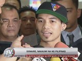 Donaire back in PH after Arce KO