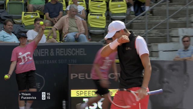TENNIS: ATP Hamburg: Thiem bt Fucsovics (7-5, 6-1)