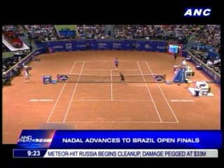 Nadal advances to Brazil Open finals