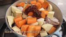 준비되어있는 재료로 닭볶음탕 조리하기