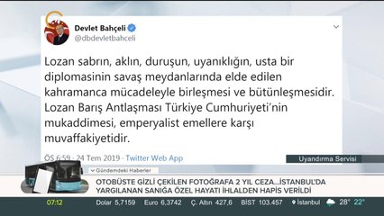 Bahçeli'den Lozan mesajı