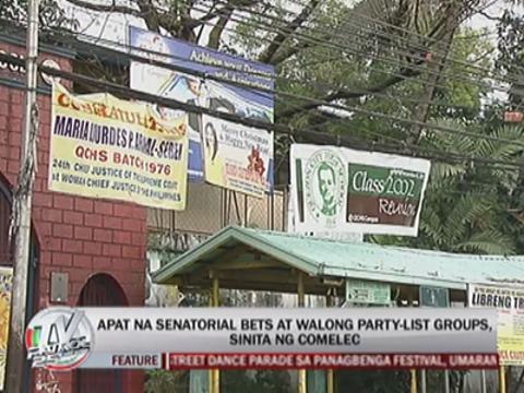 Comelec orders poll bets to remove illegal posters