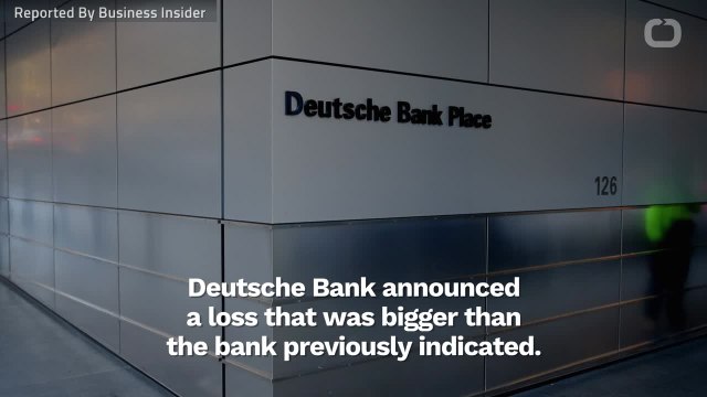 Deutsche Bank Posts Huge Losses