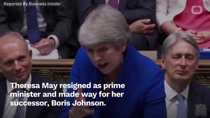 Theresa May Makes Farewell Speech, Wishing Boris Johnson Well