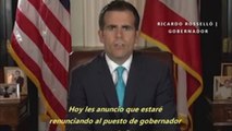 Dimite el gobernador de Puerto Rico, Ricardo Rosselló