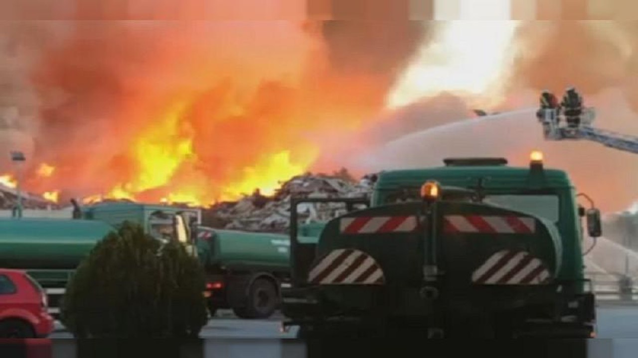 Hatalmas tűz Zágrábban