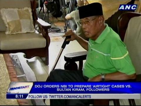DOJ orders NBI to prepare 'airtight' cases vs. Sultan kiram, followers