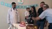 Yaşamaz denen Poyraz bebek ilk doğum gününü hayatını kurtaran doktorla kutladı