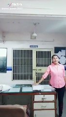 டிக்டாக்கில் ஆட்டம்.. பெண் போலீஸ் அதிரடி சஸ்பெண்ட்-வீடியோ