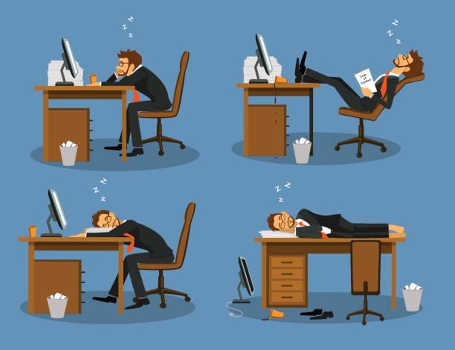 Ein Nickerchen bei der Arbeit, warum nicht?