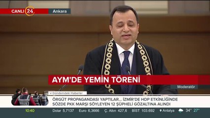 AYM'de yemin töreni