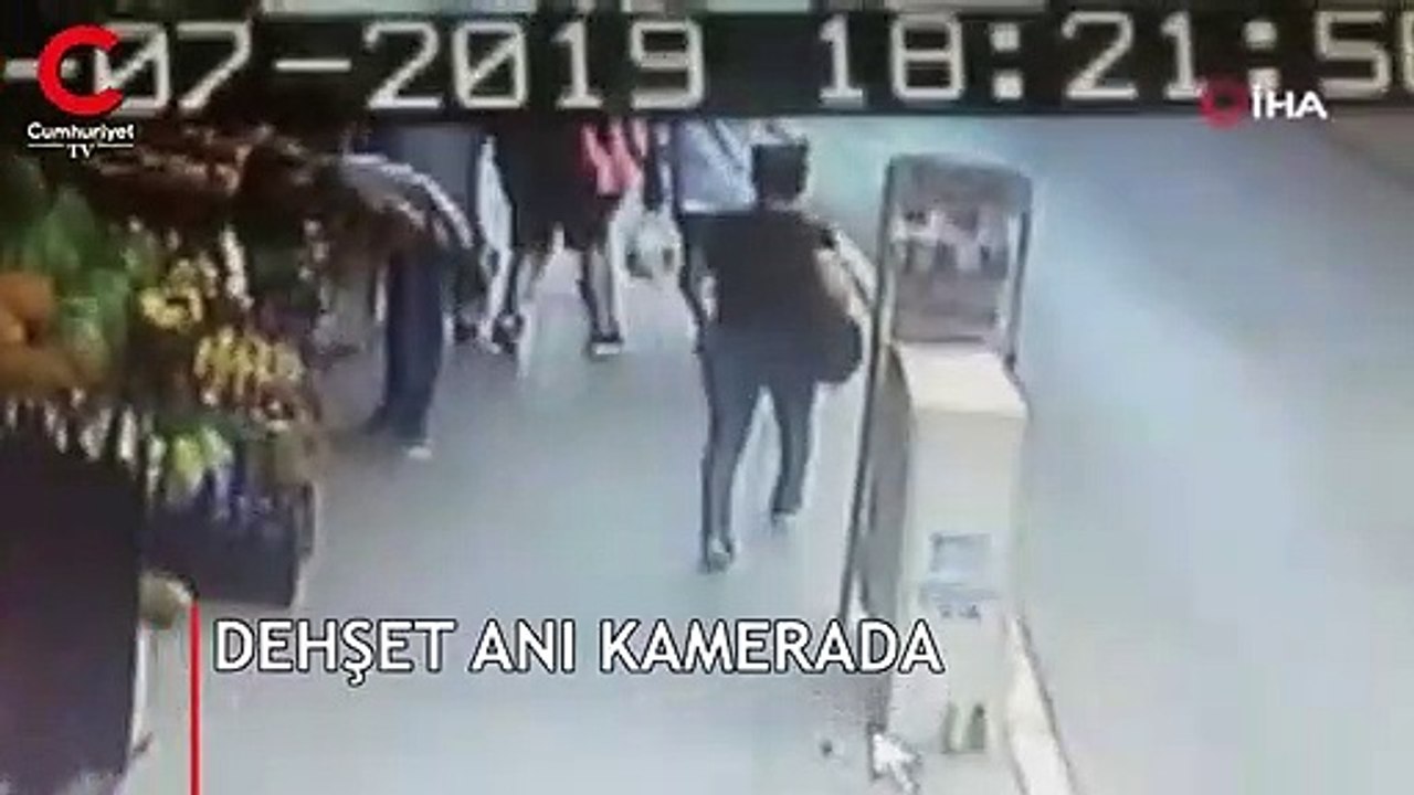 Dehşet anı kamerada!