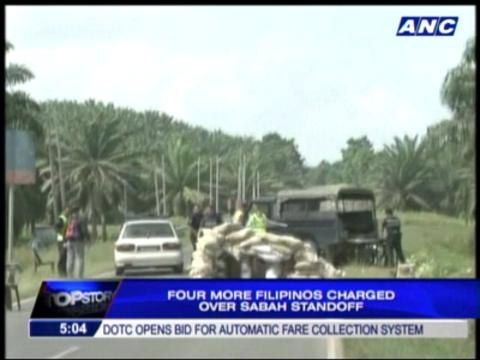 4 more Pinoys charged for Sabah violence