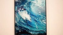 Maura Glass art -Wave and tide MR-YB6-2023