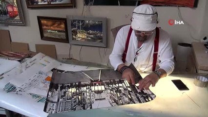 Ayakkabı tasarımcısıyken ışıklı 3 boyutlu gravür tablo sanatçısı oldu