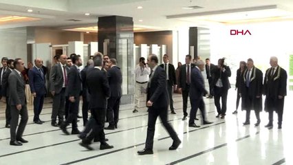 ANKARA CUMHURBAŞKANI ERDOĞAN'IN AYM'DEKİ YEMİN TÖRENİNE GELİŞİNDEN GÖRÜNTÜLER