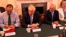 Boris Johnson addresses new cabinet